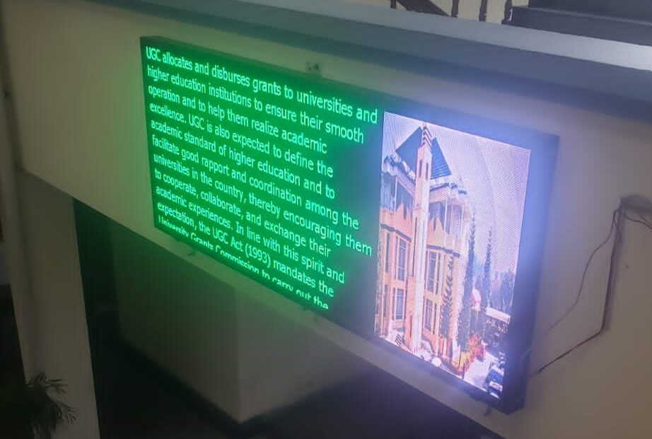 Ultra LED Display at University Grant Commission